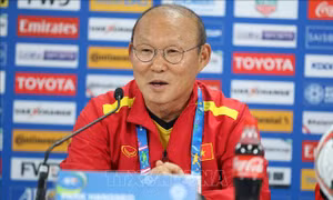 ASIAN CUP 2019: HLV Park Hang Seo hài lòng với chiến thắng của ĐT Việt Nam