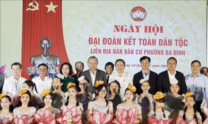 Tổng Bí thư Tô Lâm dự Ngày hội Đại đoàn kết dân tộc tại phường Ba Đình, Hà Nội