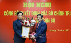 Bí thư thứ Nhất Trung ương Đoàn Lê Quốc Phong được giới thiệu để bầu làm Bí thư Tỉnh ủy Đồng Tháp