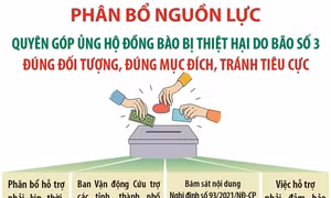 Phân bổ nguồn lực ủng hộ đồng bào bị thiệt hại do bão số 3 đúng đối tượng, đúng mục đích, tránh tiêu cực