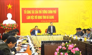 Tổ công tác của Thủ tướng Chính phủ làm việc với UBND tỉnh Hà Giang