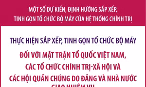 Dự kiến sắp xếp, tinh gọn tổ chức bộ máy đối với Mặt trận Tổ quốc Việt Nam, các tổ chức chính trị-xã hội