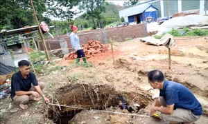 Tuyên Quang xuất hiện hố 'tử thần' có đường kính gần 3m