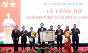 Phó Thủ tướng Hồ Đức Phớc dự lễ công nhận huyện đạt chuẩn nông thôn mới