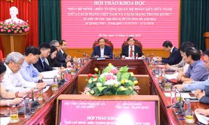 Khẳng định di sản Hồ Chí Minh với mối quan hệ hữu nghị Việt Nam - Trung Quốc