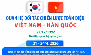 Quan hệ Đối tác chiến lược toàn diện Việt Nam - Hàn Quốc