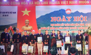 Ngày hội Đại đoàn kết toàn dân tộc tại xã đồng bào Dao của Hà Nội