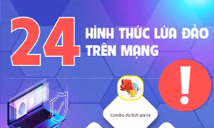 24 hình thức lừa đảo trên mạng