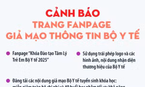 Cảnh báo trang Fanpage giả mạo thông tin Bộ Y tế