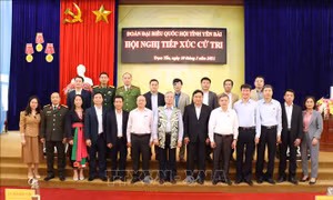 Đoàn đại biểu Quốc hội tỉnh Yên Bái tiếp xúc cử tri huyện Trạm Tấu