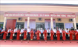 Khánh thành khu thiết chế Làng văn hóa kiểu mẫu tại Vĩnh Phúc
