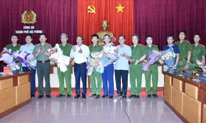 Khen thưởng lực lượng Công an Hải Phòng phá hai chuyên án ma túy lớn