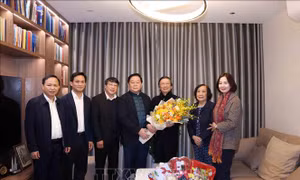 Trưởng ban Tuyên giáo Trung ương Nguyễn Trọng Nghĩa thăm, chúc Tết nhà khoa học, văn nghệ sĩ