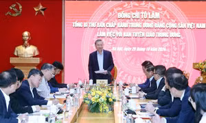 Tổng Bí thư Tô Lâm làm việc với Ban Tuyên giáo Trung ương