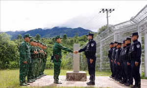 Phối hợp tuần tra song phương trên tuyến biên giới