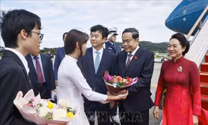 Chủ tịch Quốc hội Trần Thanh Mẫn và Phu nhân bắt đầu thăm chính thức Hàn Quốc