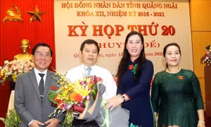 Thủ tướng phê chuẩn kết quả bầu chức vụ Chủ tịch UBND tỉnh Quảng Ngãi