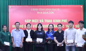 Hỗ trợ kinh phí cho sinh viên người dân tộc thiểu số