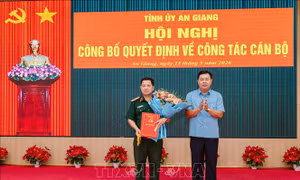 Hai tỉnh An Giang, Cà Mau có Chỉ huy trưởng Bộ Chỉ huy Quân sự mới