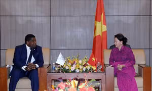 Chủ tịch Quốc hội Nguyễn Thị Kim Ngân tiếp Tổng Thư ký Liên minh Nghị viện Thế giới