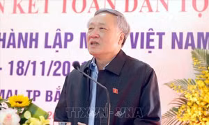 Chánh án Tòa án nhân dân Tối cao Nguyễn Hoà Bình dự Ngày hội Đại đoàn kết toàn dân tộc tại Bắc Giang