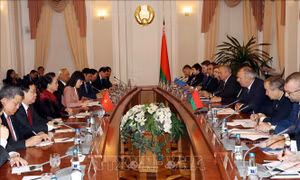 Chủ tịch Quốc hội Nguyễn Thị Kim Ngân hội kiến Thủ tướng CH Belarus