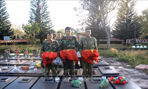 Quân đoàn 3 phát hiện và quy tập 3 hài cốt liệt sĩ