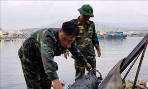 Xử lý an toàn quả ngư lôi nặng gần 100 kg