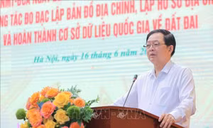 Phó Thủ tướng Hồ Quốc Dũng: Phấn đấu hoàn thành cơ sở dữ liệu quốc gia về đất đai trong năm 2026
