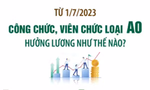 Từ 1/7/2023: Công chức, viên chức loại A0 hưởng lương như thế nào?