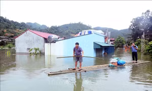 Sơn La: Khám chữa bệnh, hỗ trợ nhân dân vùng ngập lụt