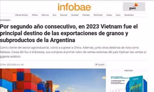 Việt Nam là thị trường nhập khẩu nông sản hàng đầu của Argentina
