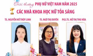 Giải thưởng Phụ nữ Việt Nam năm 2025: Các nhà khoa học nữ tỏa sáng