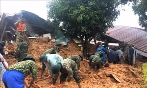 Thông tin thêm về vụ sạt lở làm vùi lấp 22 cán bộ, chiến sĩ Đoàn Kinh tế - Quốc phòng 337