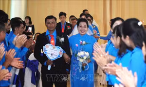 Cần Thơ: Ấm áp lễ cưới tập thể cho công nhân, người lao động