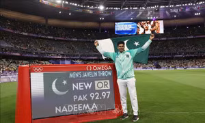 Olympic 2024: 'Người hùng' Pakistan phá kỷ lục Olympic môn ném lao