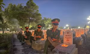 Đồng loạt thắp nến tri ân trên hàng triệu phần mộ Liệt sỹ trong cả nước
