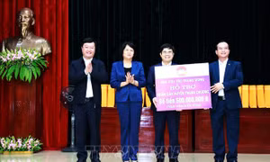  Phó Chủ tịch nước thăm, trao quà hỗ trợ người dân bị ảnh hưởng mưa lũ