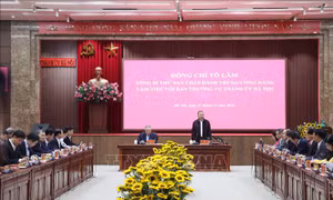 Tổng Bí thư Tô Lâm làm việc với Ban Thường vụ Thành uỷ Hà Nội