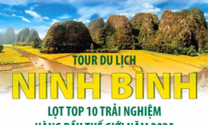 Tour du lịch Ninh Bình lọt top 10 Trải nghiệm hàng đầu thế giới năm 2025