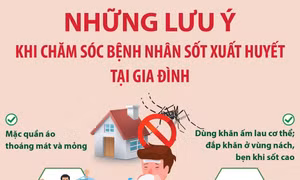 Những lưu ý khi chăm sóc bệnh nhân sốt xuất huyết tại gia đình