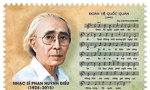 Phát hành bộ tem kỷ niệm 100 năm sinh nhạc sĩ Phan Huỳnh Điểu