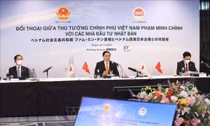 Thủ tướng Phạm Minh Chính đối thoại với các nhà đầu tư hàng đầu Nhật Bản
