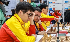 Cờ vua Việt Nam đứng hạng 25 Olympiad 2024