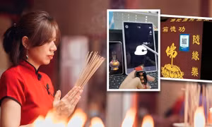 Xu hướng thờ cúng kỹ thuật số nở rộ ở Trung Quốc: Giới trẻ thắp nhang ảo, công đức bằng mã QR 