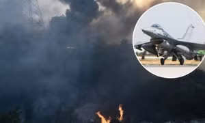 F-16 bốc cháy sau khi hạ cánh khẩn cấp ở Hy Lạp