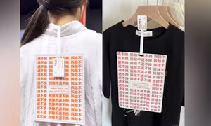 Trung Quốc: Mác quần áo to như tờ A4 ngăn người mua lạm dụng hoàn trả