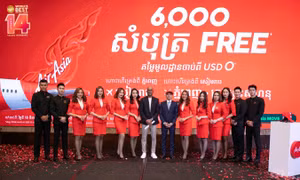 AirAsia Campuchia chính thức khai trương ba đường bay nội địa mới