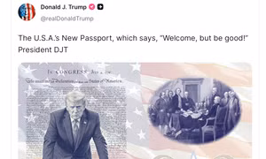 Mỹ mở rộng cấp hộ chiếu kỷ niệm 250 năm lập quốc có hình Tổng thống Trump