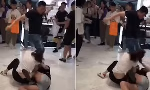 Du khách Trung Quốc đấm nhau túi bụi giành mỹ phẩm tại cửa hàng miễn thuế